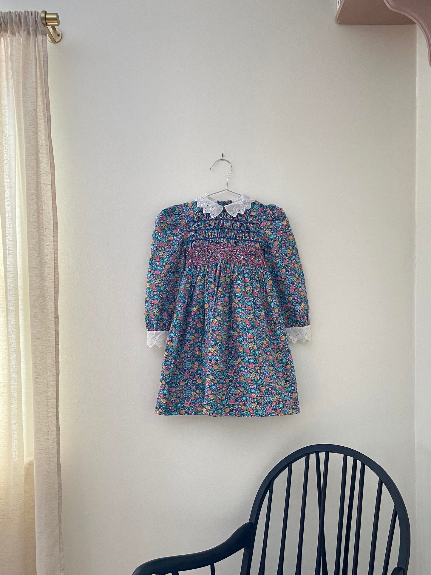 Floral Parade Smocked and Eyelet Dress 4/5