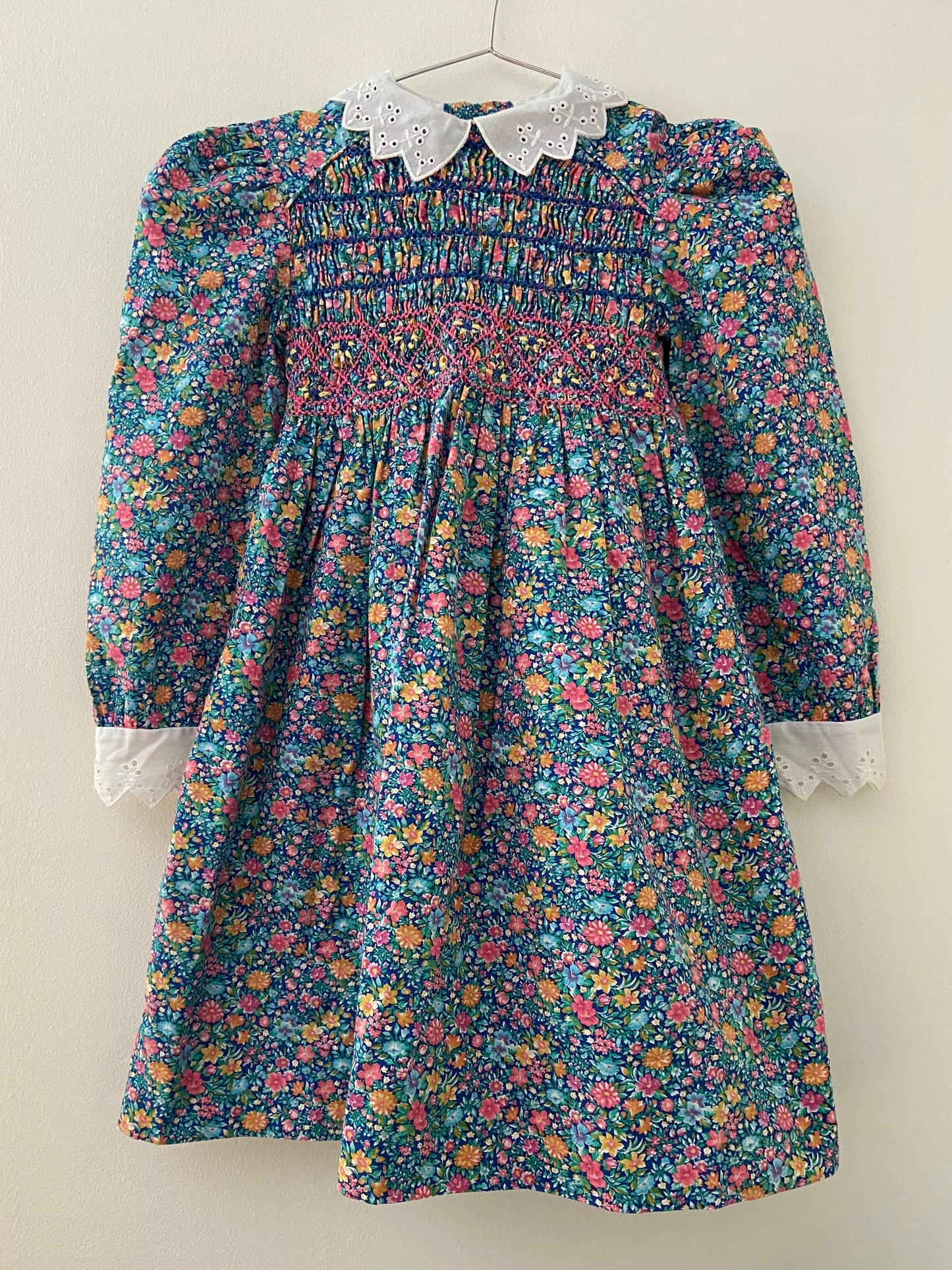 Floral Parade Smocked and Eyelet Dress 4/5